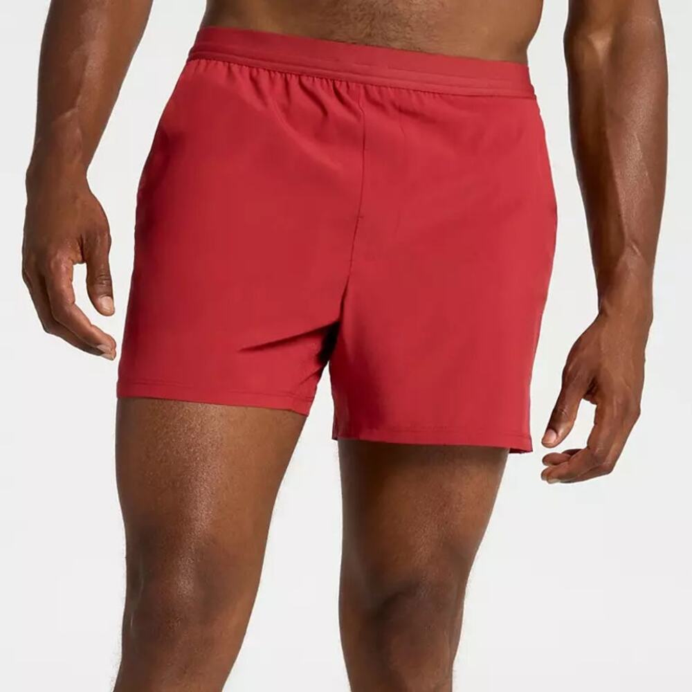 NWT VRST Men's Cranberry Crisp Red 5" Accelerate Running Brief Shorts Size XXL